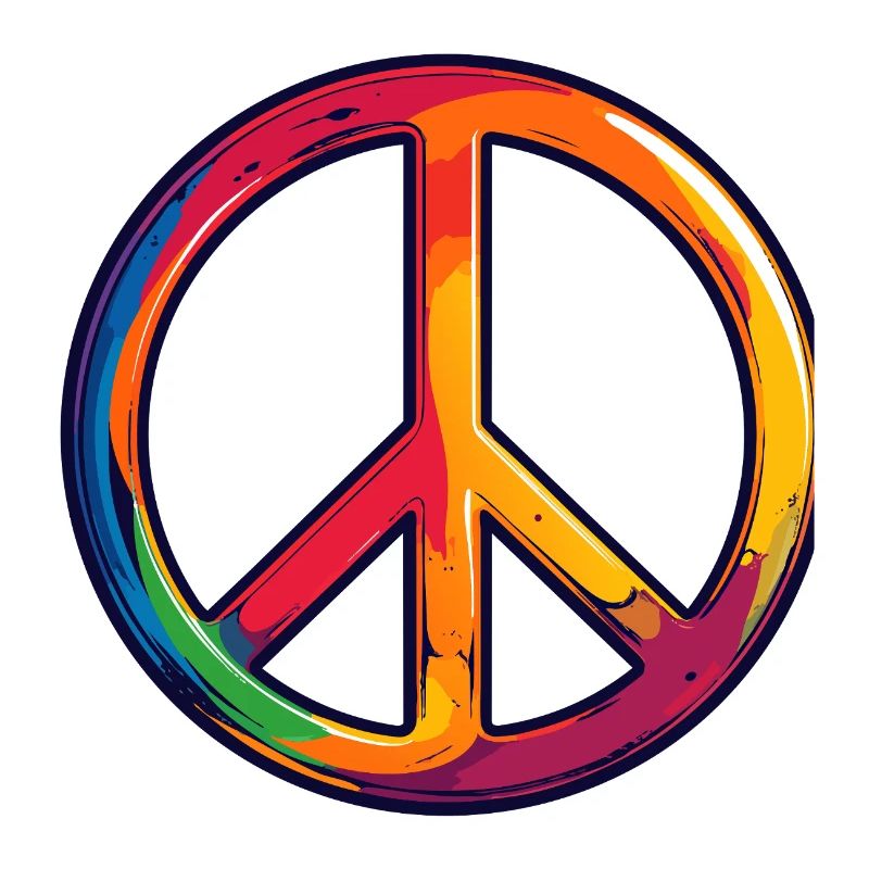Regenbogen Frieden Symbol