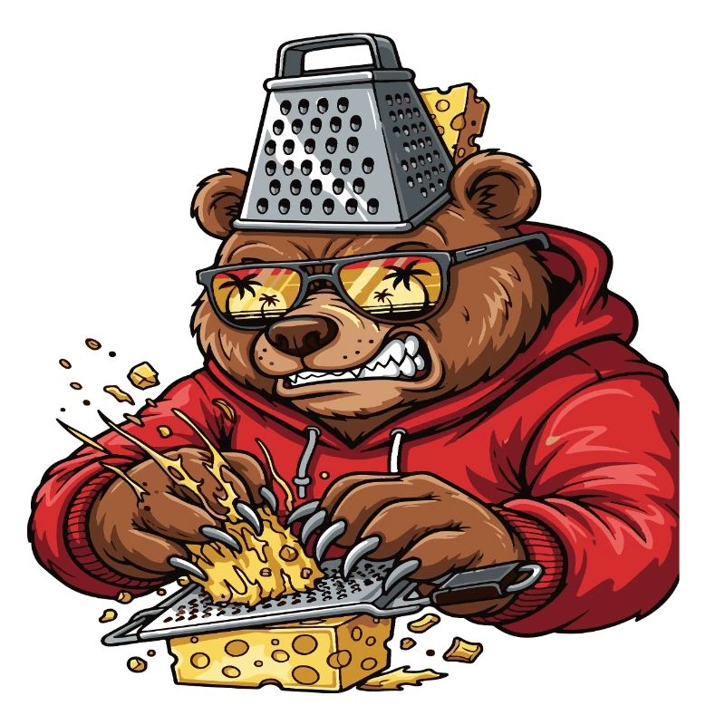 Écraseur de fromage à râpe à ours