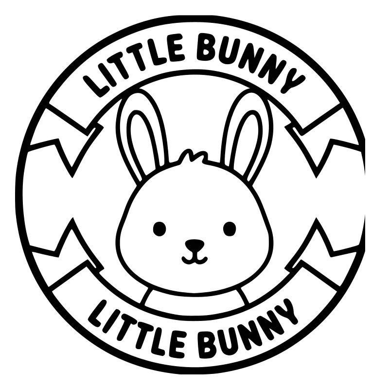 Logo Petit Lapin Bébé Mignon