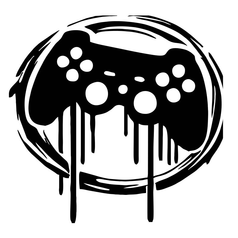 Gaming Controller Circle Pattern
