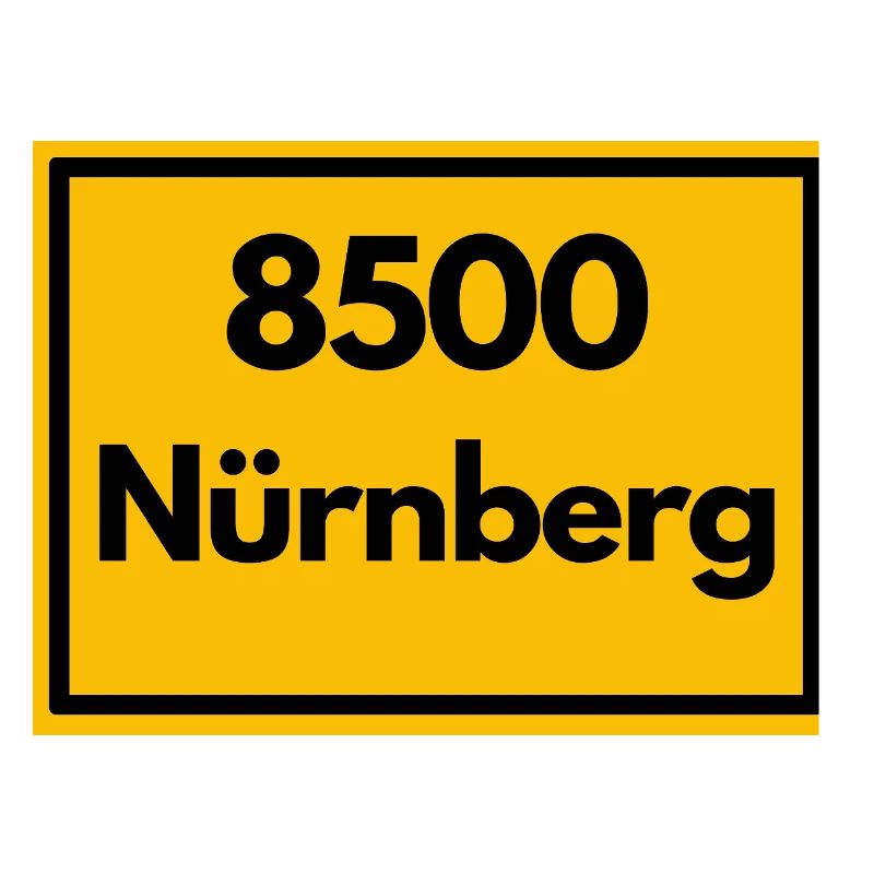 OLD POSTCODE POSTCODE RETRO 8500 NÜRNBERG FRANKEN