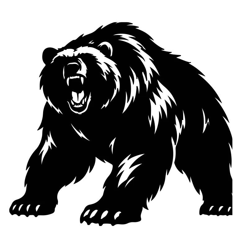 Grizzly Bear Silhouette