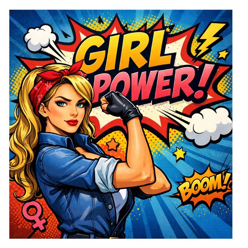 Mädchenkraft Comicheldin