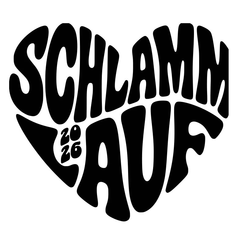 Course de boue 2026 - Forme de cœur - Course de boue 2026