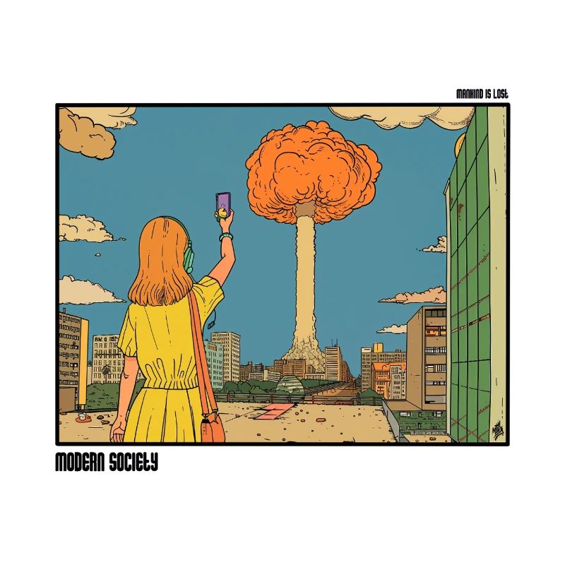 Selfie devant un Nuclear Puff