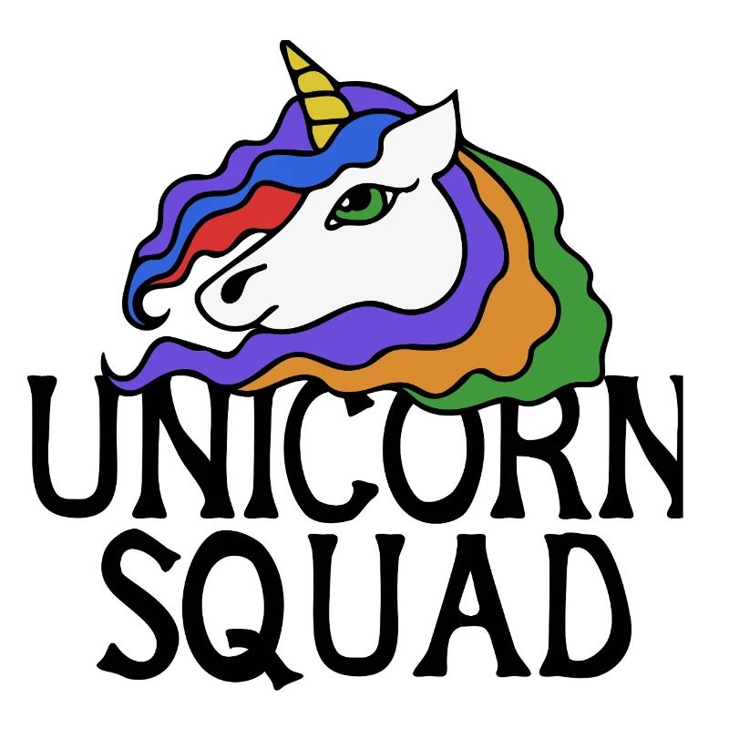 Regenbogen-Einhorn-Porträt