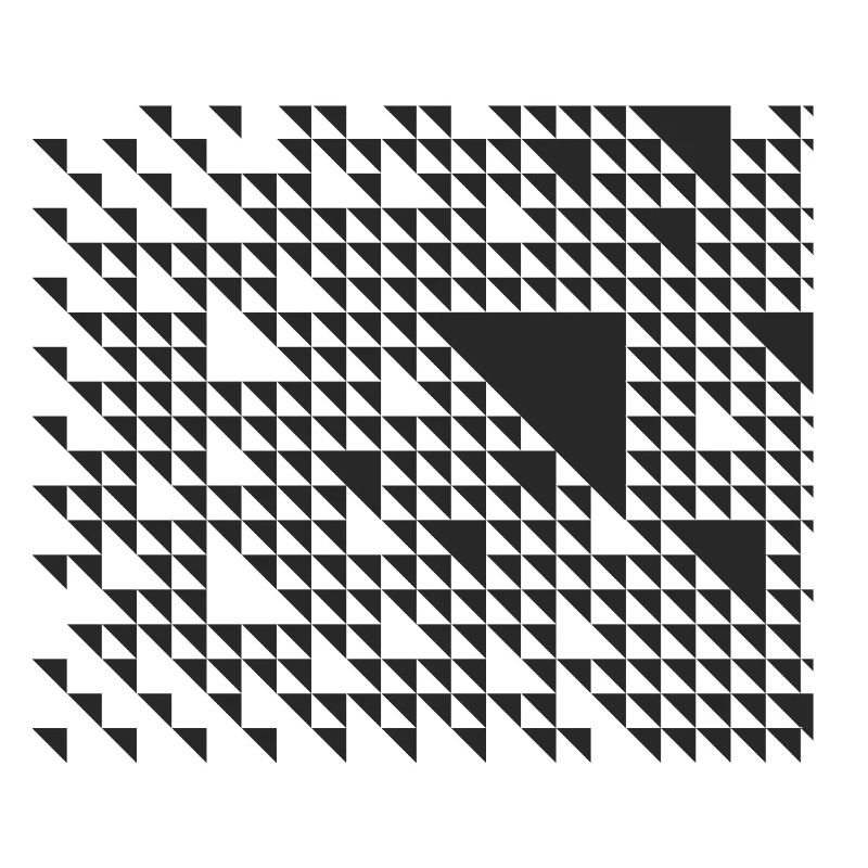 geometric triangles pattern design