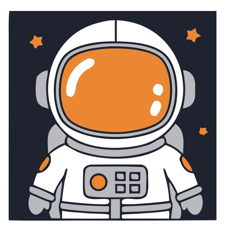 Astronaute Français Spatial Coloré