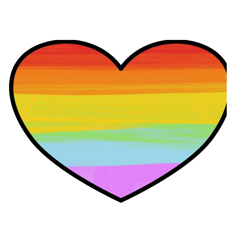 Rainbow Pride Heart