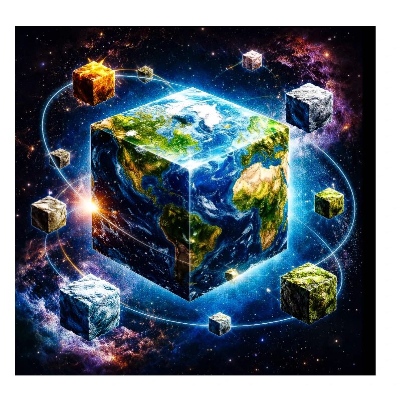 Earth Cube in Space