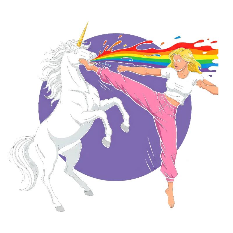 Battle Rainbow: Unicorn vs Dancer