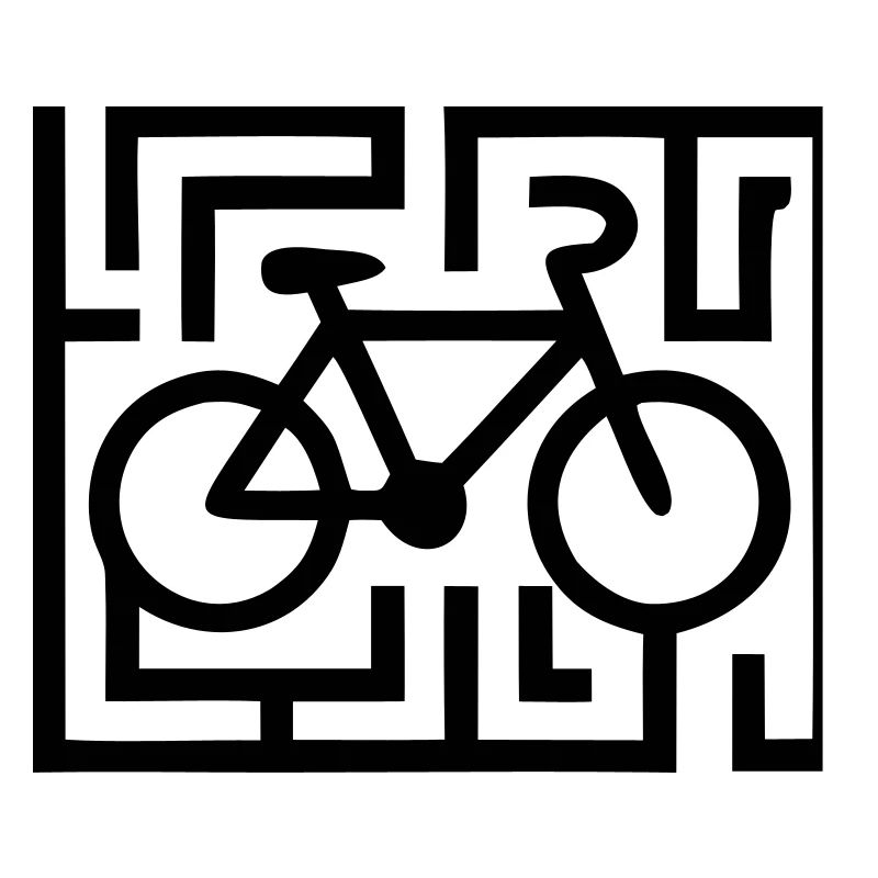 Puzzles difficiles dans le labyrinthe vélo