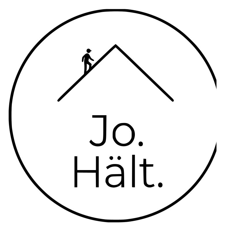 Dachdecker Jo Hält Spruch Badge