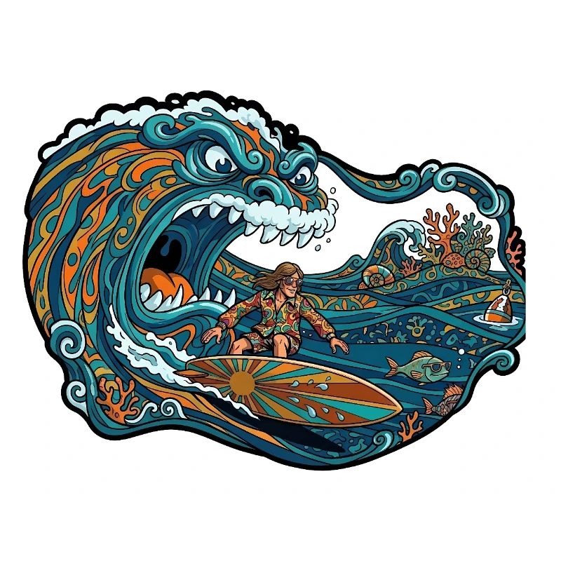 Aventure de vagues géantes de vagues
