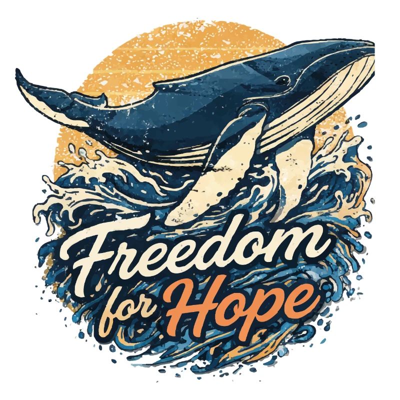 Freedom for Hope: Whale & Wave