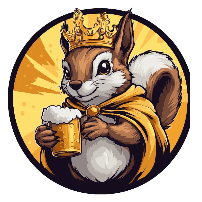 Eichhörnchen Bier Lustig