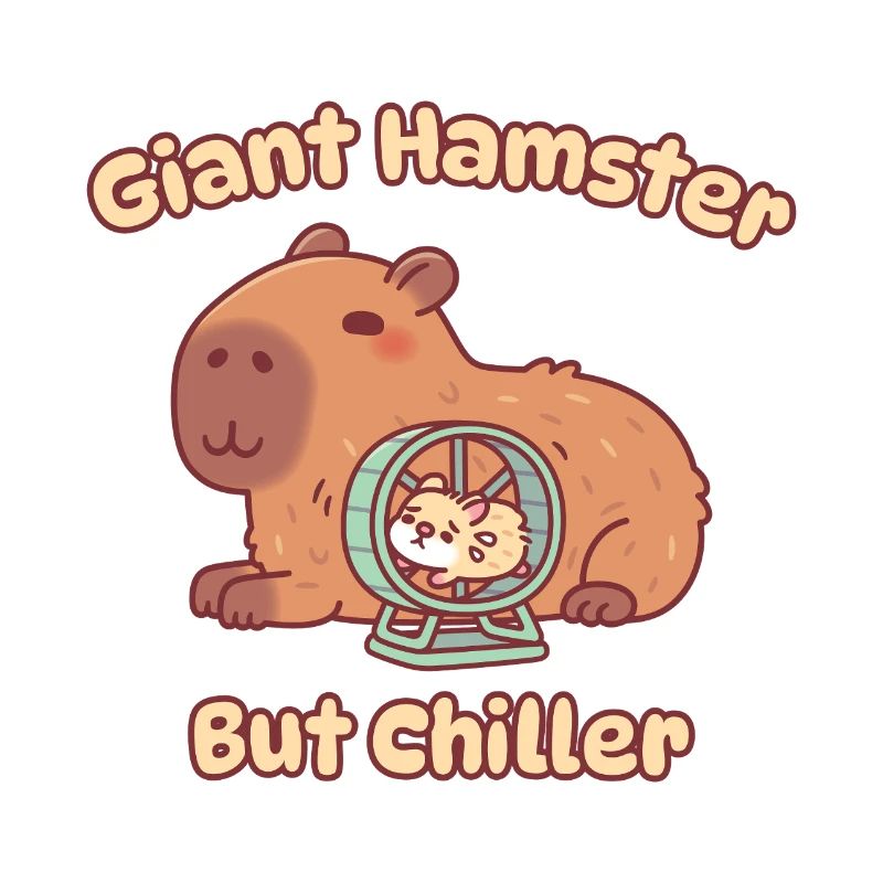 Mignon hamster géant capybara mais plus apaisant