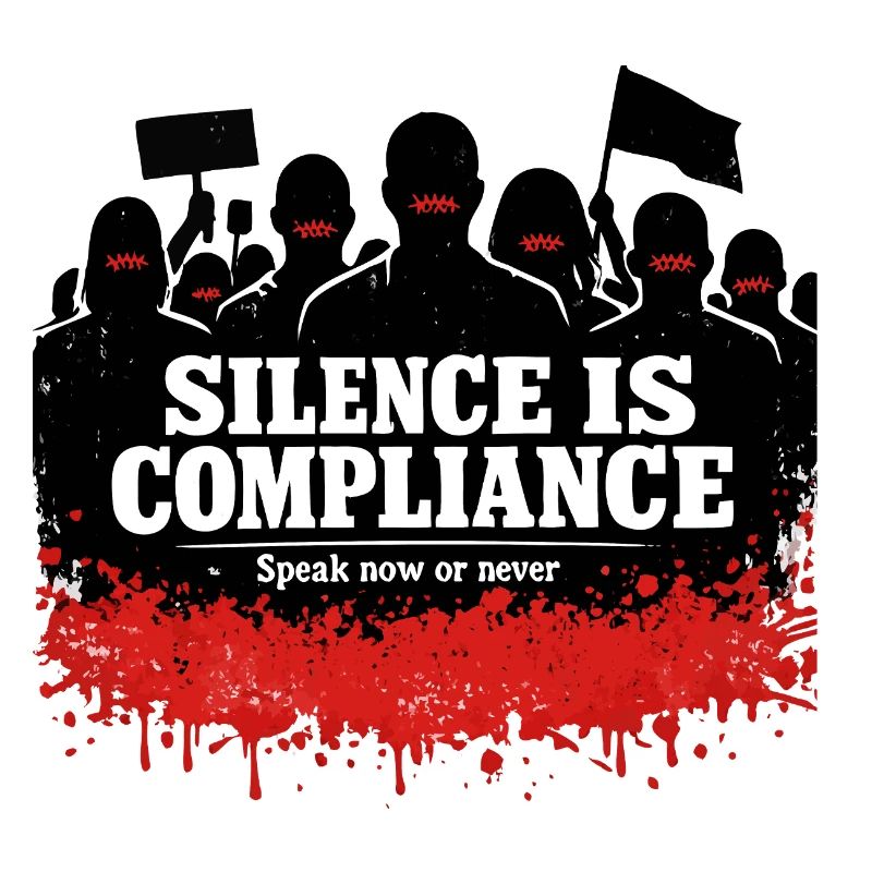 Silence is obedience – speak now