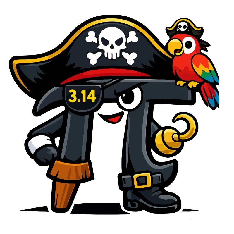 Pi devine les maths Jour Pi Pirate Design