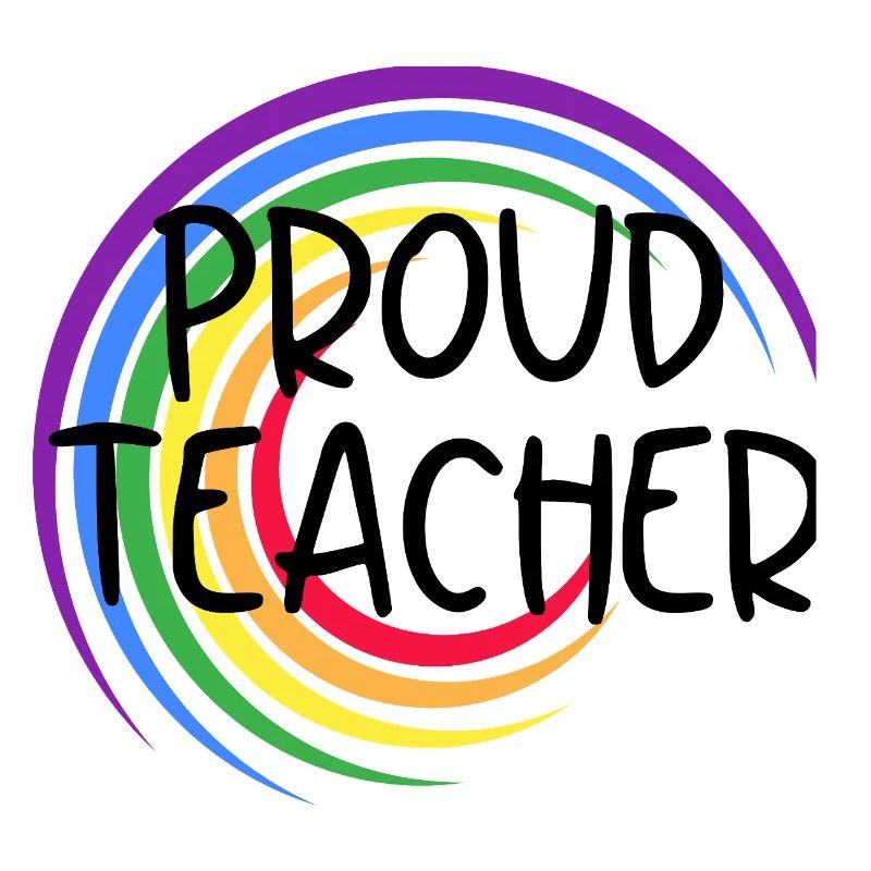 Stolzer Lehrer LGBTQ Pride Regenbogendesign