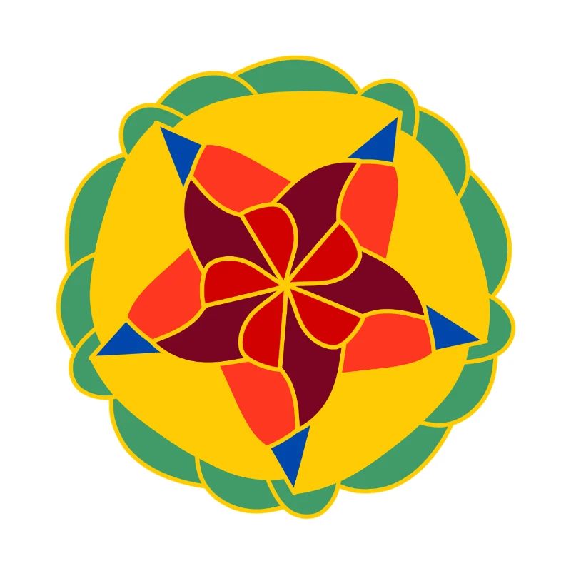 Geometrisch Helles Mandala