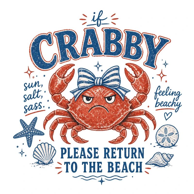 Krabbe - If Crabby – Please Return to the Beach