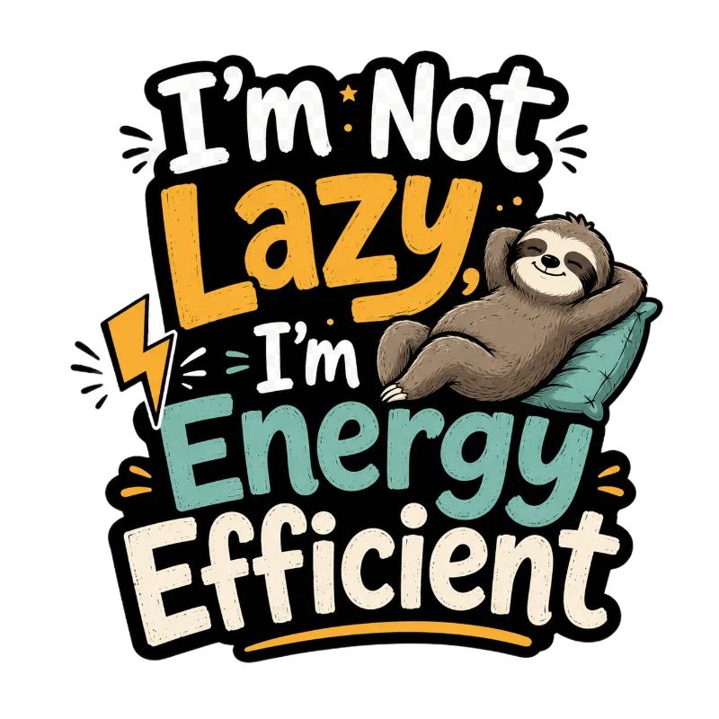 Energy Efficient Sloth Humor