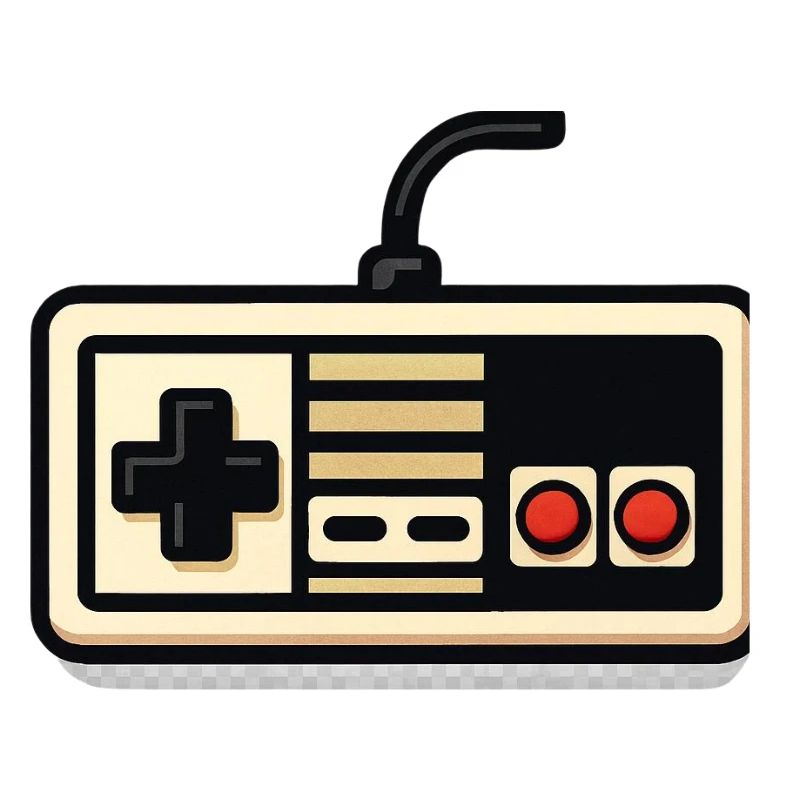 Conception de manette NES rétro