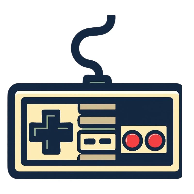 Conception de manette de jeu rétro
