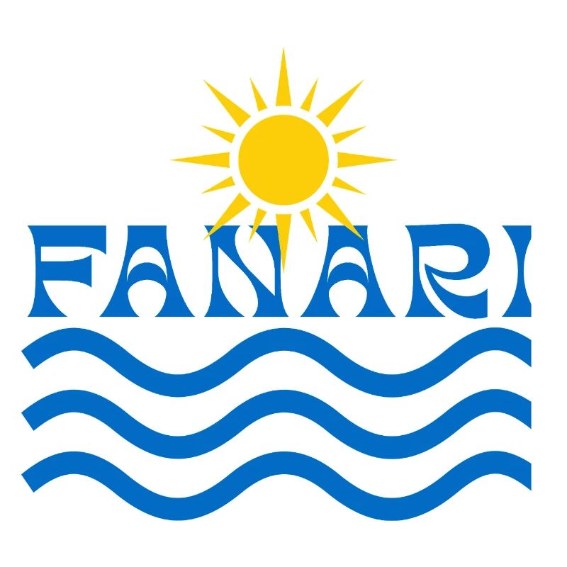 Fanari Sun and Waves Logo Crest