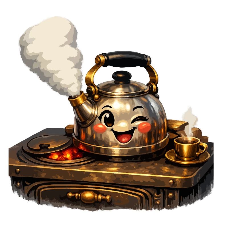 Kettle on stove