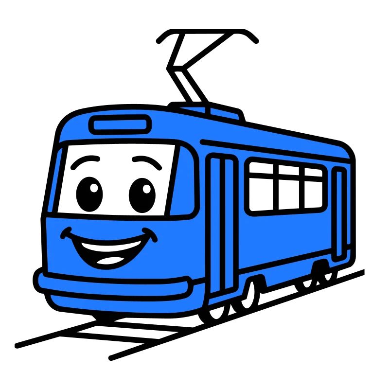 tram cartoon