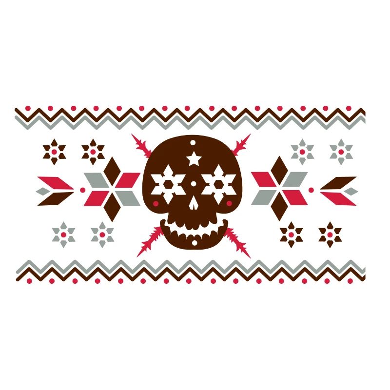 Skull pattern in the Norwegian style