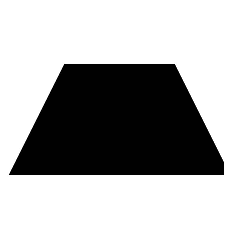 black trapezoid
