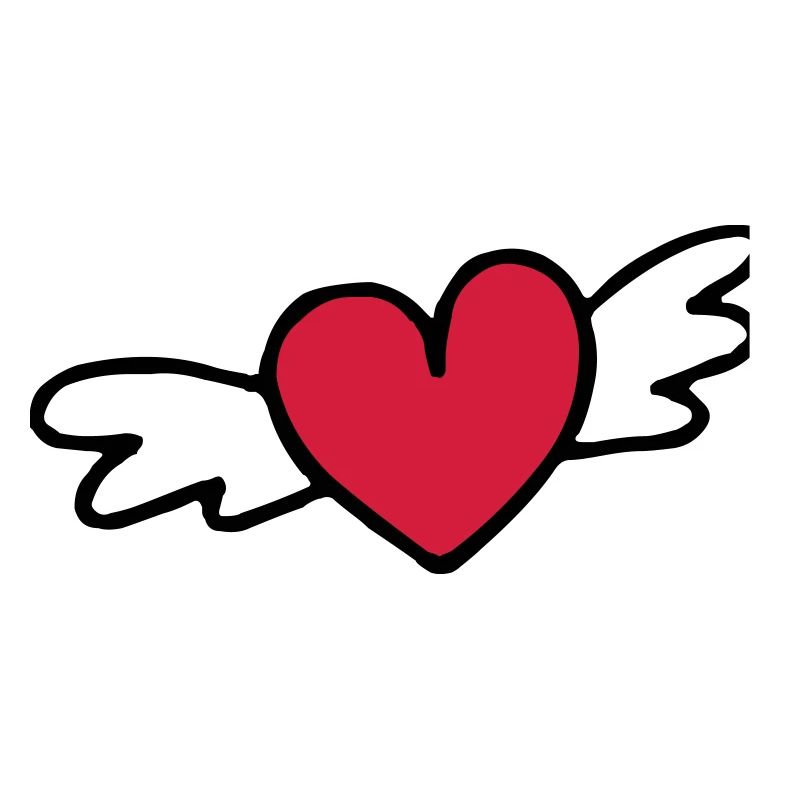 flying heart love gift