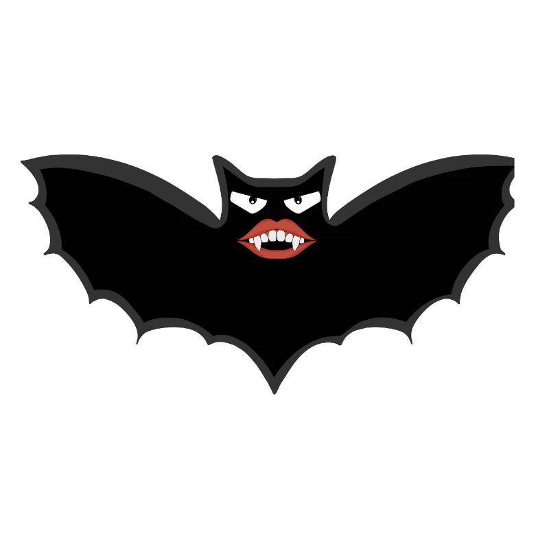 Gothic Vampire bat with huge lips