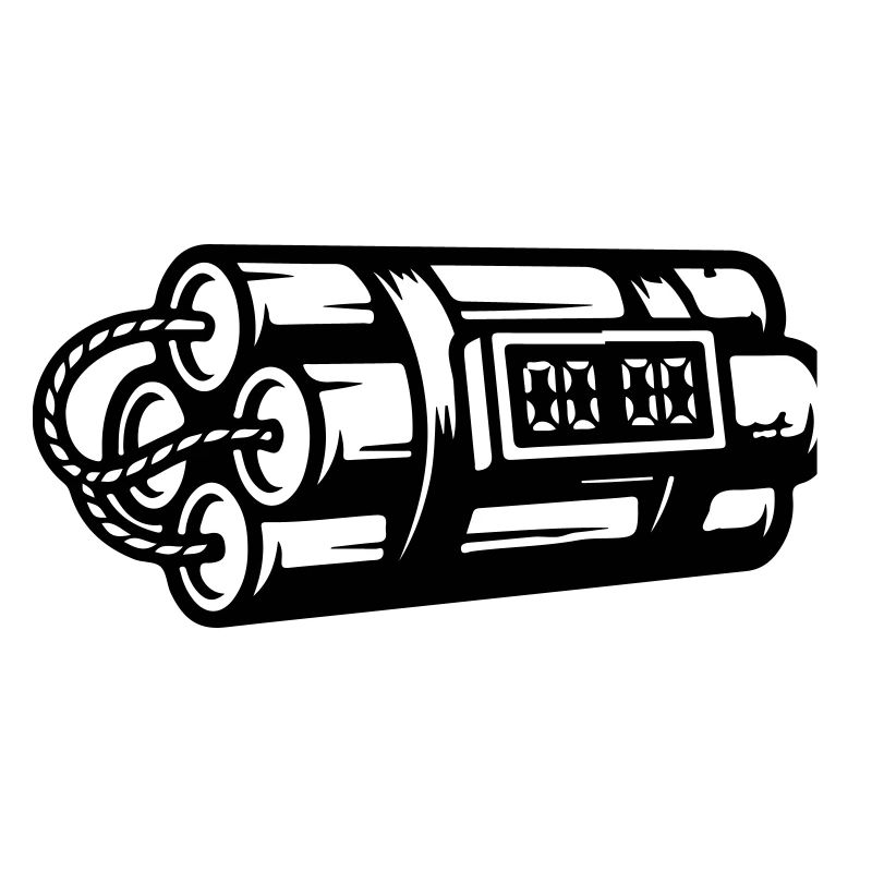 Bombe à retardement Dynamite explosive