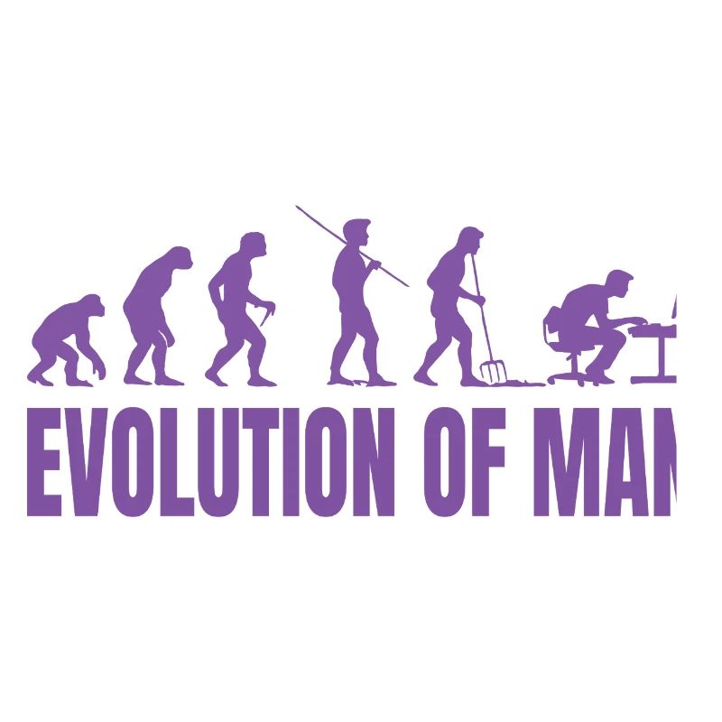 Programmierer Computerfreak Evolution Retro