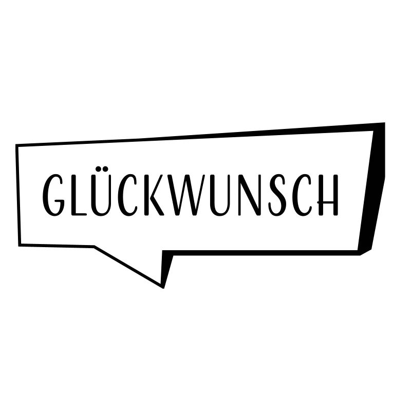 Speech bubble congratulations