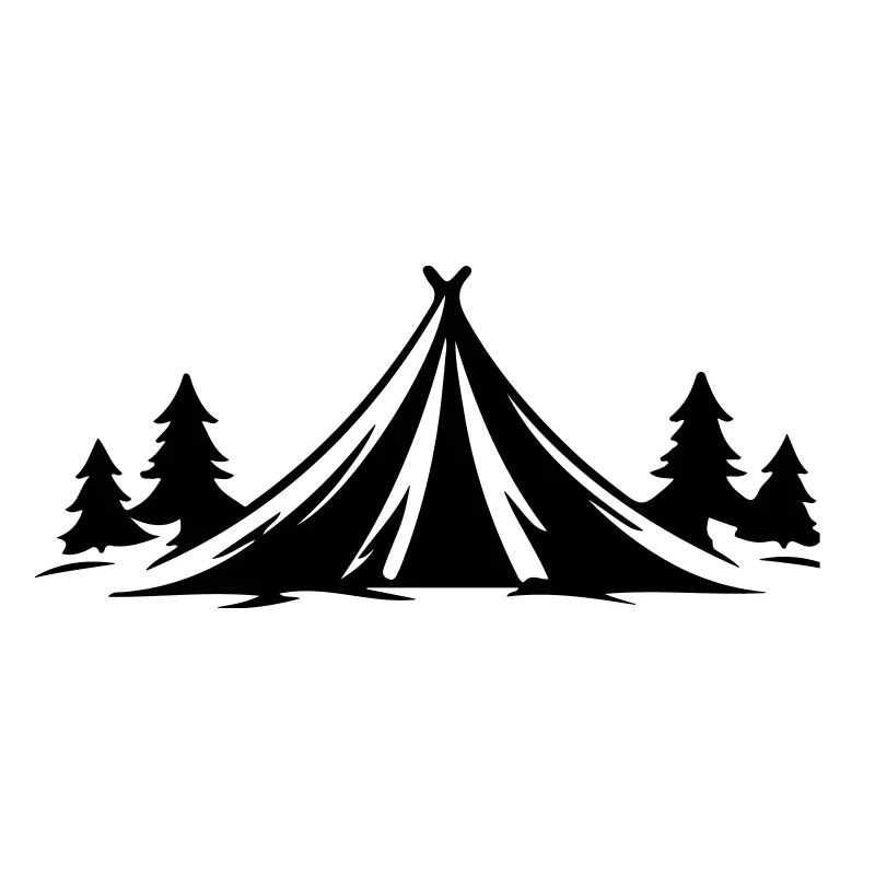 Camping Zelt Natur Symbol