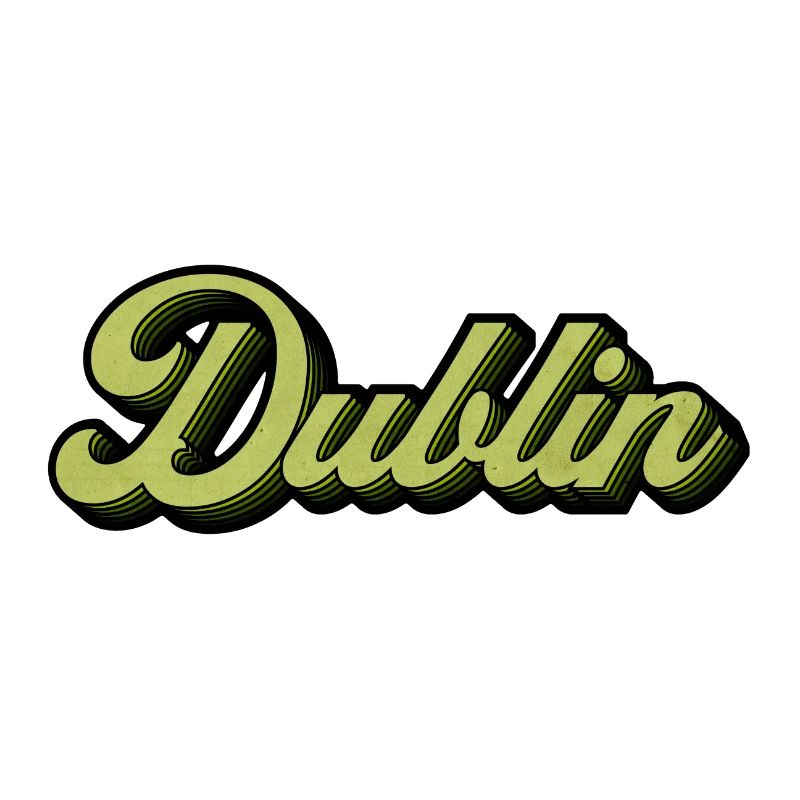 Dublin Retro Script in Lime