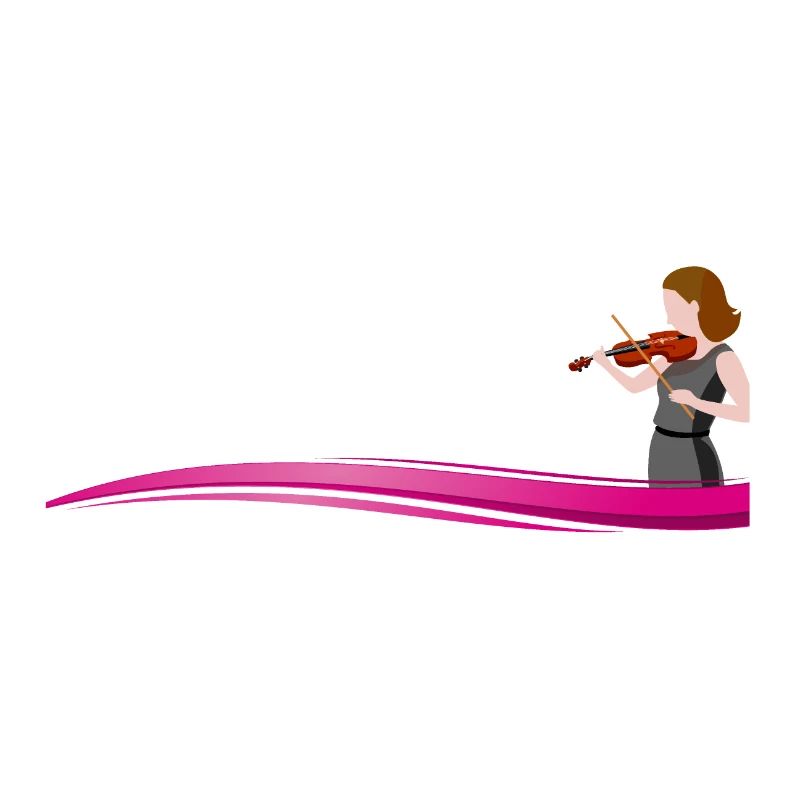Violinist on a wave