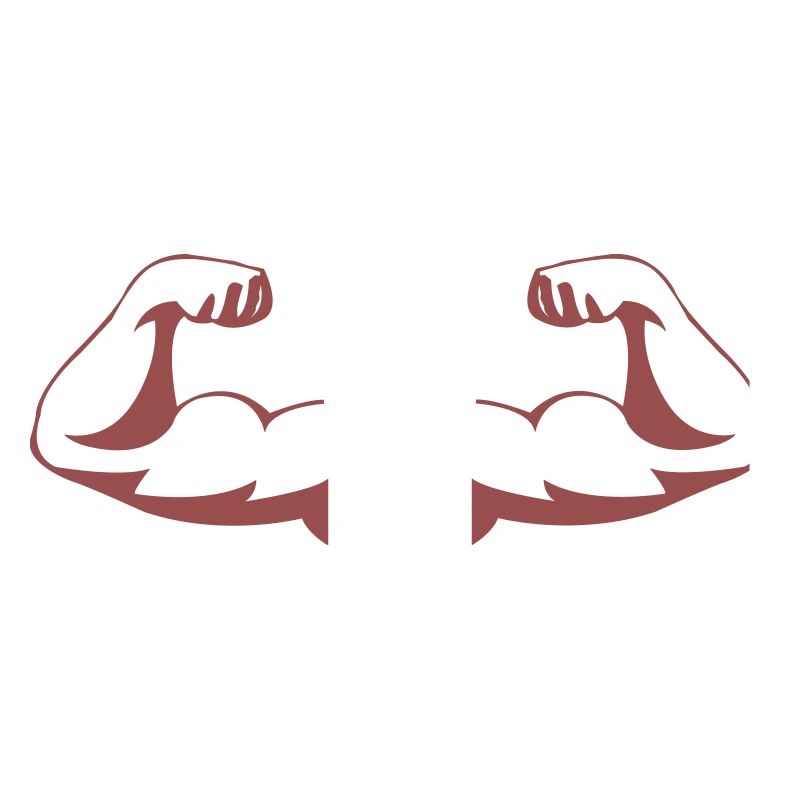 Powerful Arms Silhouette