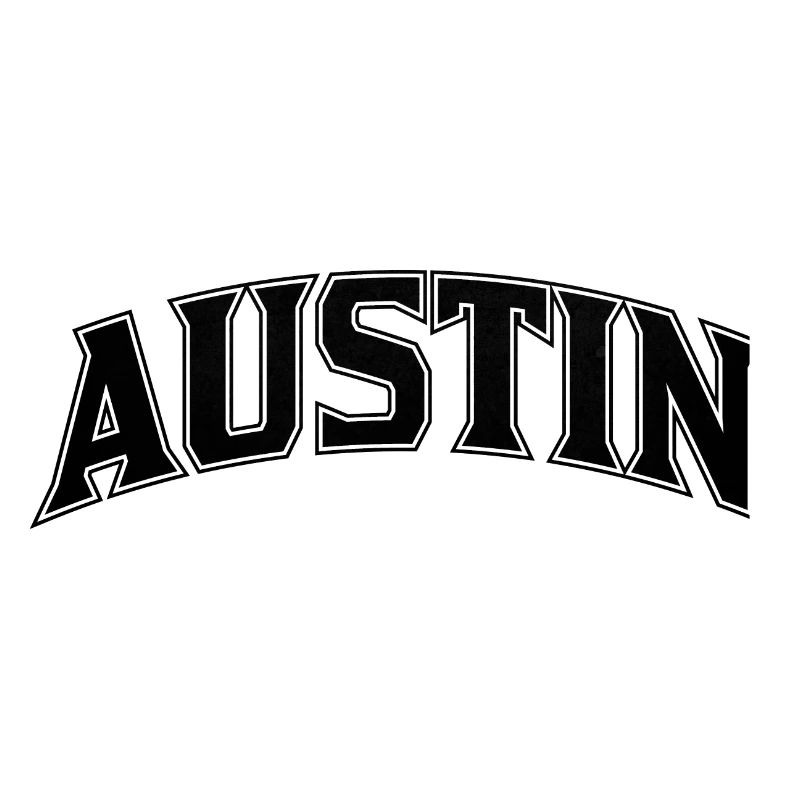 Lettres d’arc d’AUSTIN Imprimé