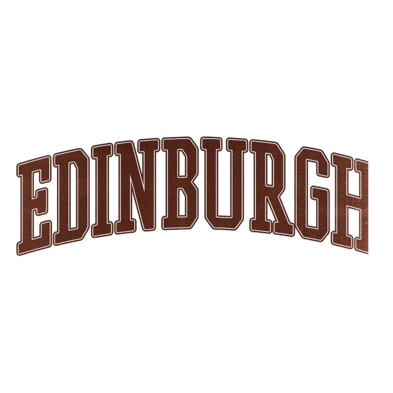 Edinburgh Bogen-Stil Varsity Schriftzug