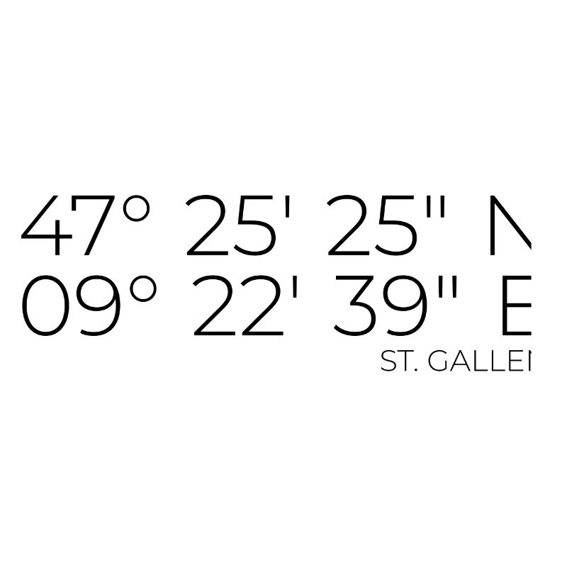 Coordinates St. Gallen