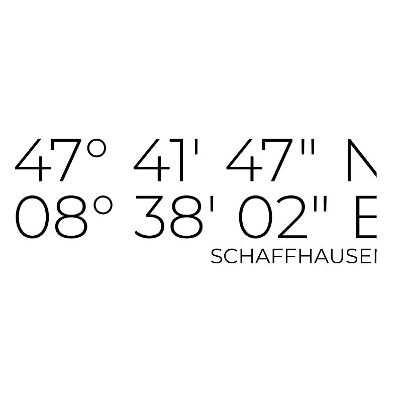 Coordinates Schaffhausen