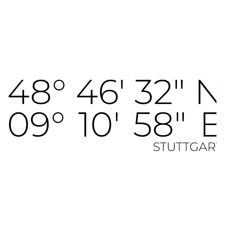 coordinates Stuttgart