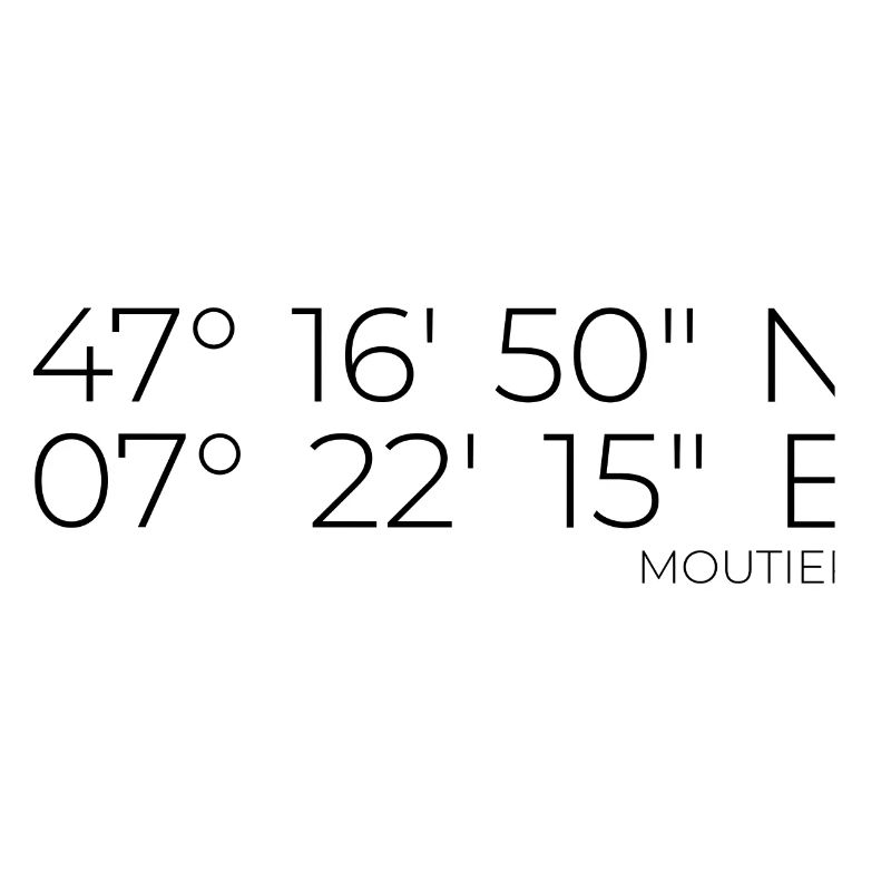 Coordinates Moutier, Switzerland