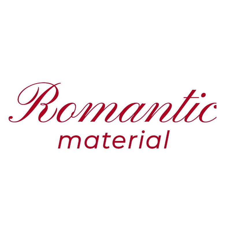 Typography Design Romantic Material
